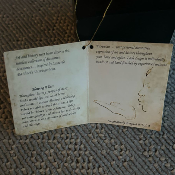 VITRUVIAN COLLECTION BLOWING A KISS INSPIRED BY LEONARDO DA VINCI VITRUVIAN MAN - Picture 12 of 12